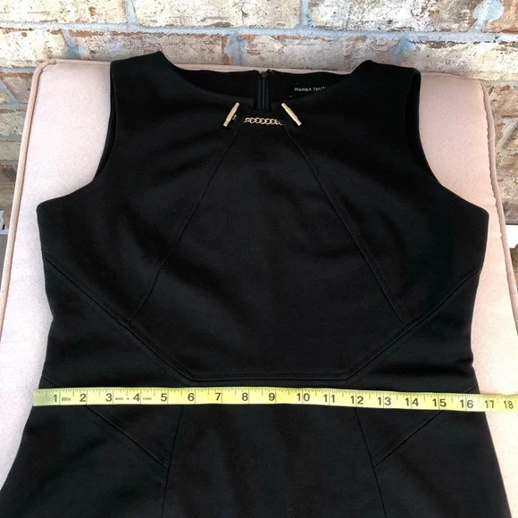 Ivanka Trump Toggle-neck Ponte Sheath Sleeveless Dress Black Size 12 - Picture 12 of 14